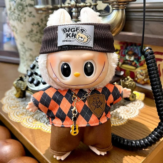 TT™ LABUBU DOLL | NLN Orange and Black Outfit - Twinkle Terrors Customization Piece