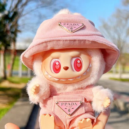TT™ LABUBU DOLL | Pink - Prada Corduroy