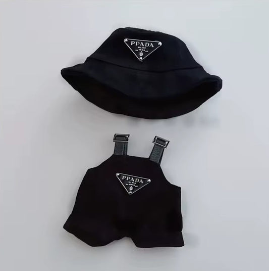 TT™ LABUBU DOLL | Prada Overall/Hat Outfit Accessory