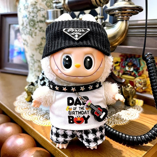 TT™ LABUBU DOLL | White and Black Outfit - Twinkle Terrors Customization Piece
